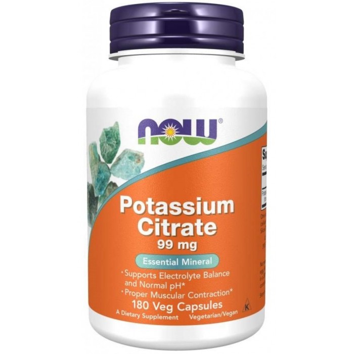 NOW - Potassium Citrate 99mg. / 180 caps.